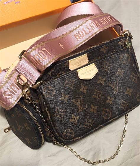 lv pink box bag|Lv bag with pink strap.